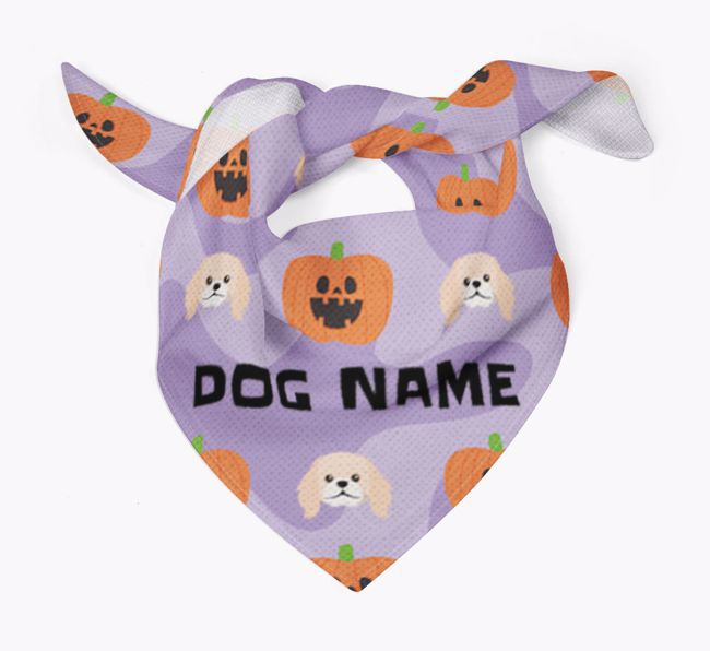 Pumpkin Pattern - Personalised {breedFullName} Bandana